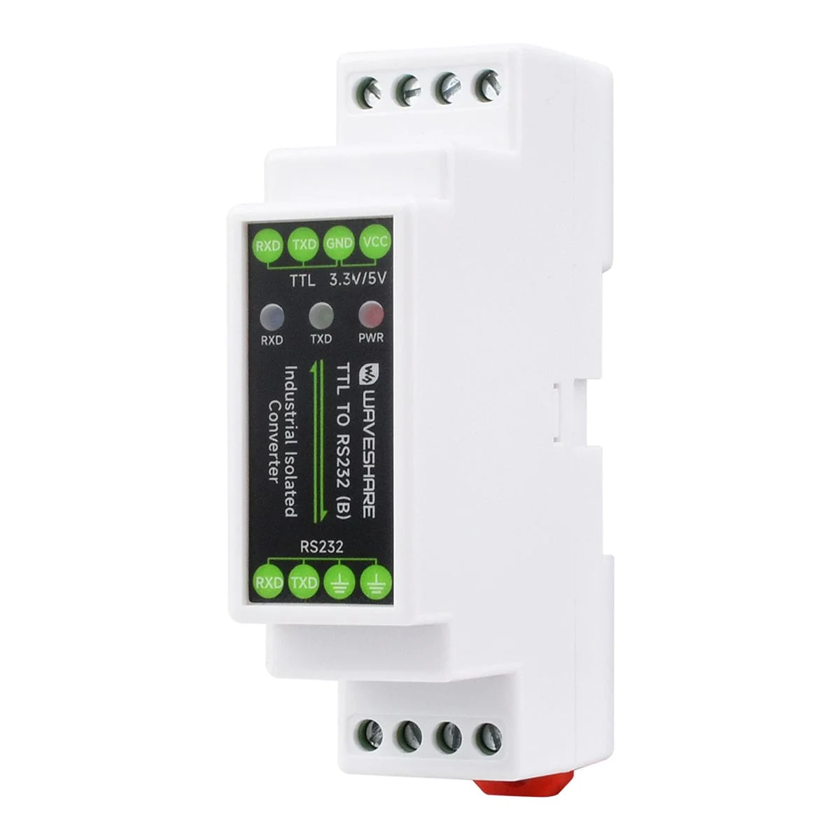 Rail-mount TTL to RS232 Galvanic isolated Converter - Image 3