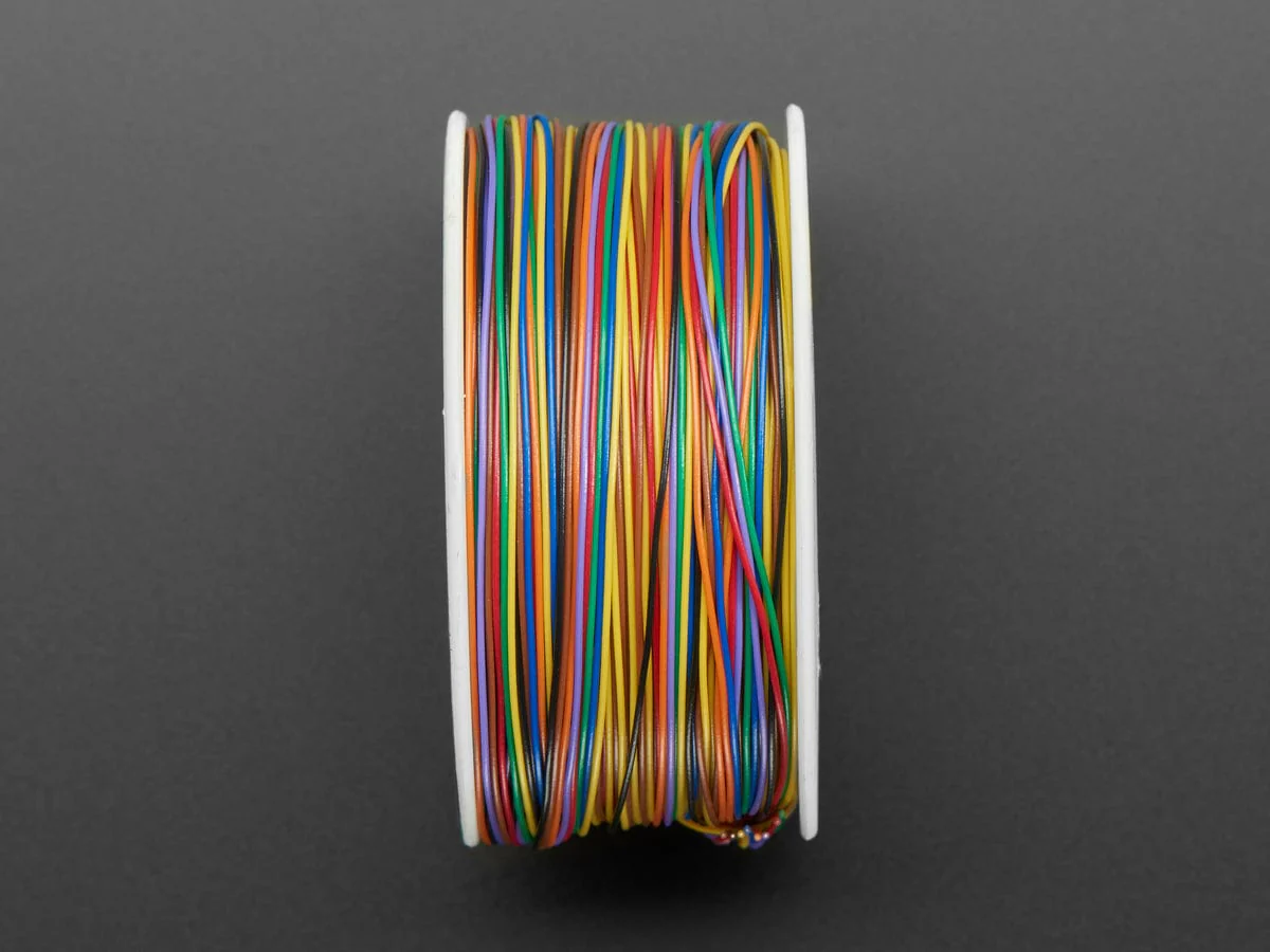 Rainbow "Wire Wrap" Thin 30AWG Prototyping/Repair Wire (280m total, 35m each of 8) - Image 2