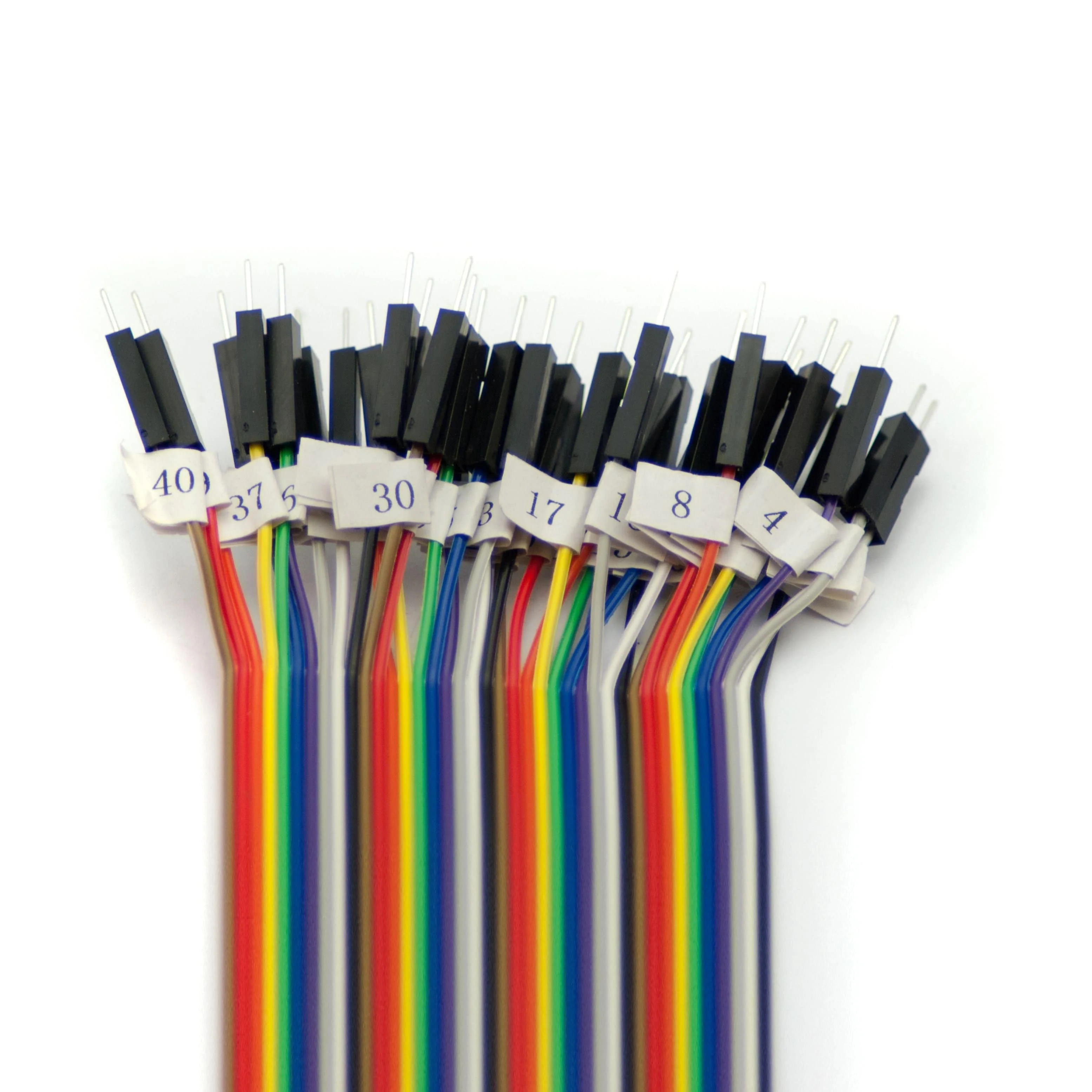 40-Pin GPIO Socket Connector to Male Labelled Pins - 200mm - Image 3