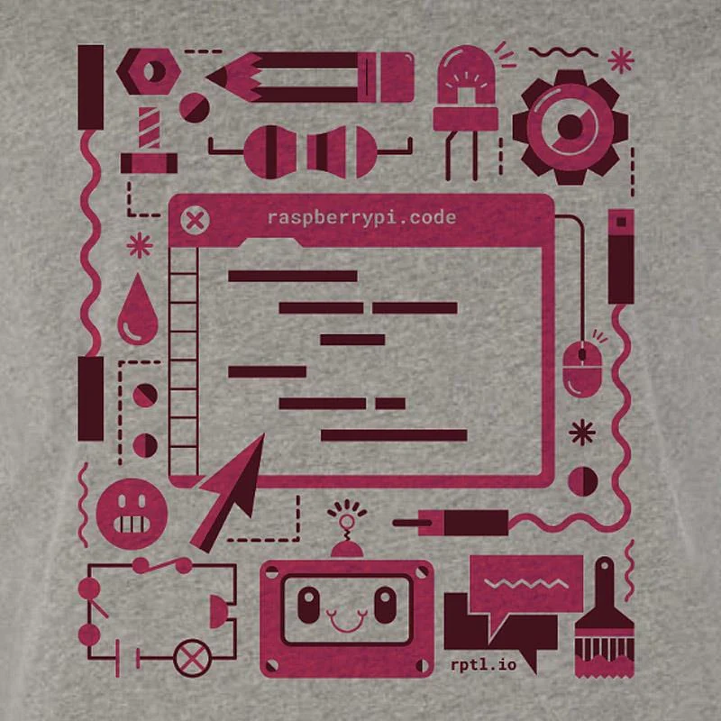 Raspberry Pi Colour Code T-shirt [Discontinued] - Image 2
