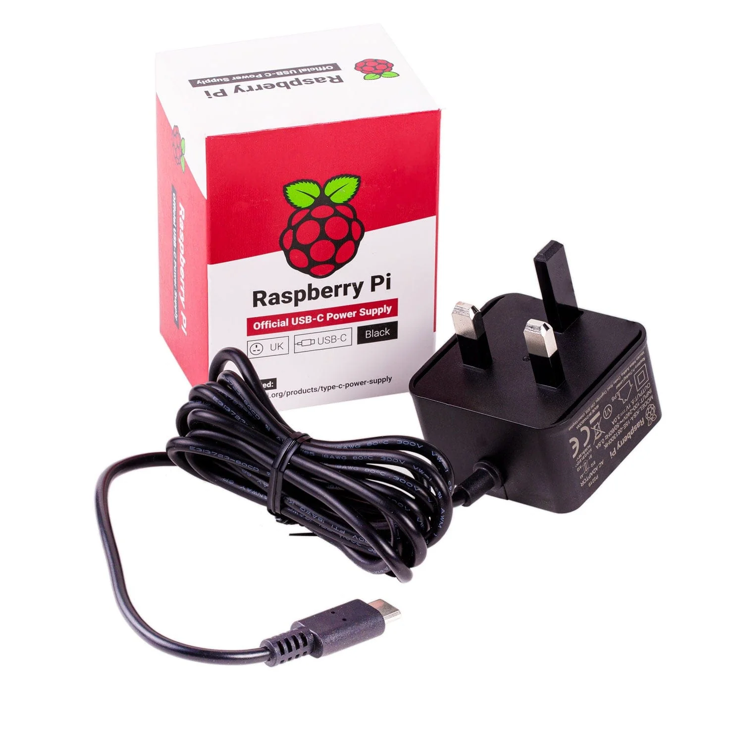 Raspberry Pi 15W USB-C Power Supply - UK Plug - Image 2