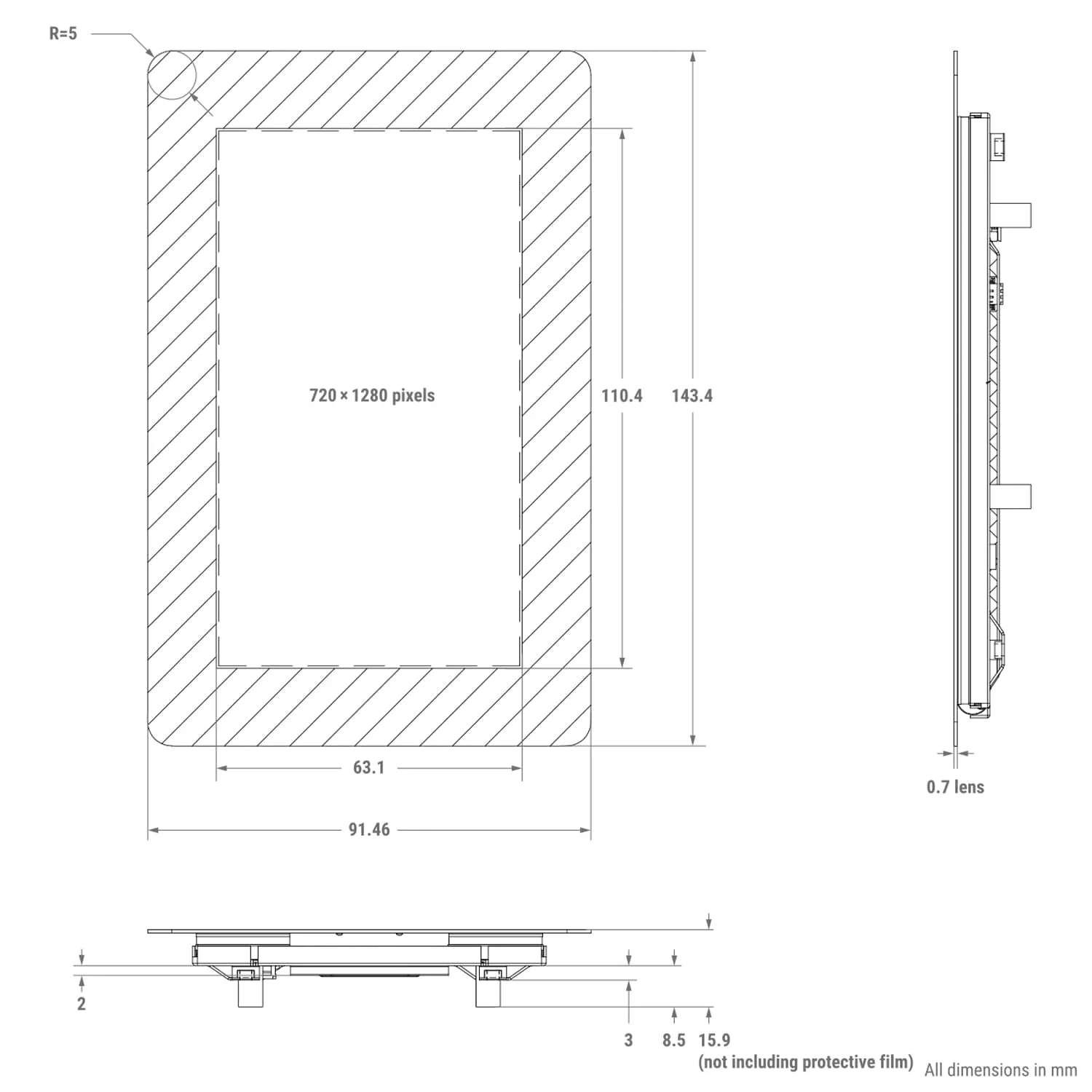 Raspberry Pi Touch Display 2 - 5" - Image 3