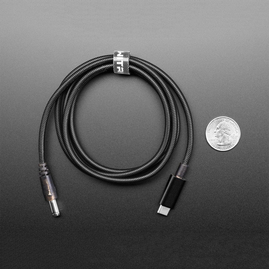 Re-programmable USB Type-C PD to 2.1/5.5mm Barrel Jack Cable - Image 3