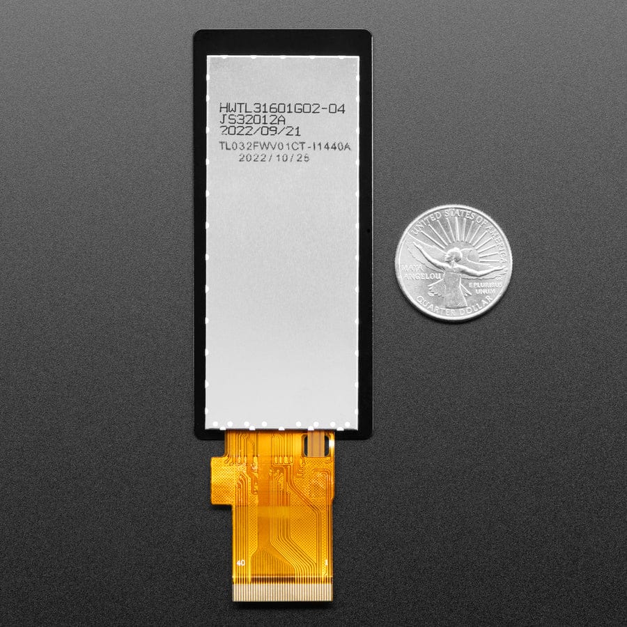 Rectangle Bar RGB TTL TFT Display - 3.2" 320x820 with Cap Touch - TL032FWV01CT-I1440A - Image 3