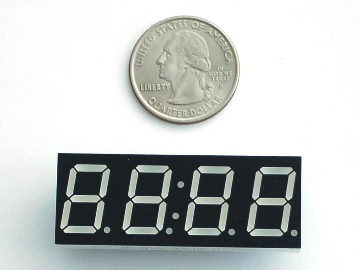 Red 7-segment clock display - 0.56" digit height - Image 3