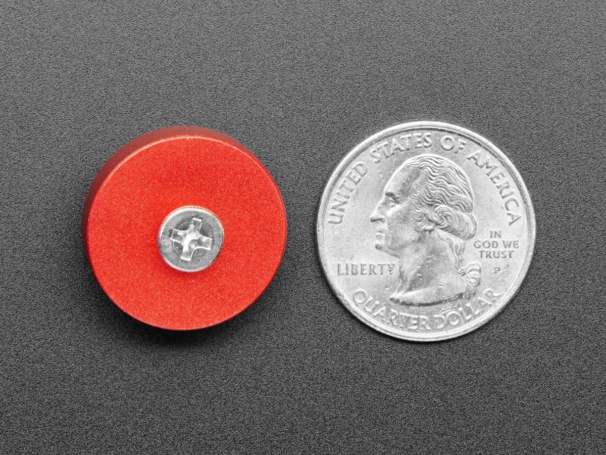 Red Anodized Aluminum Bumper Feet - Pack of 2 [Discontinued] - Image 4