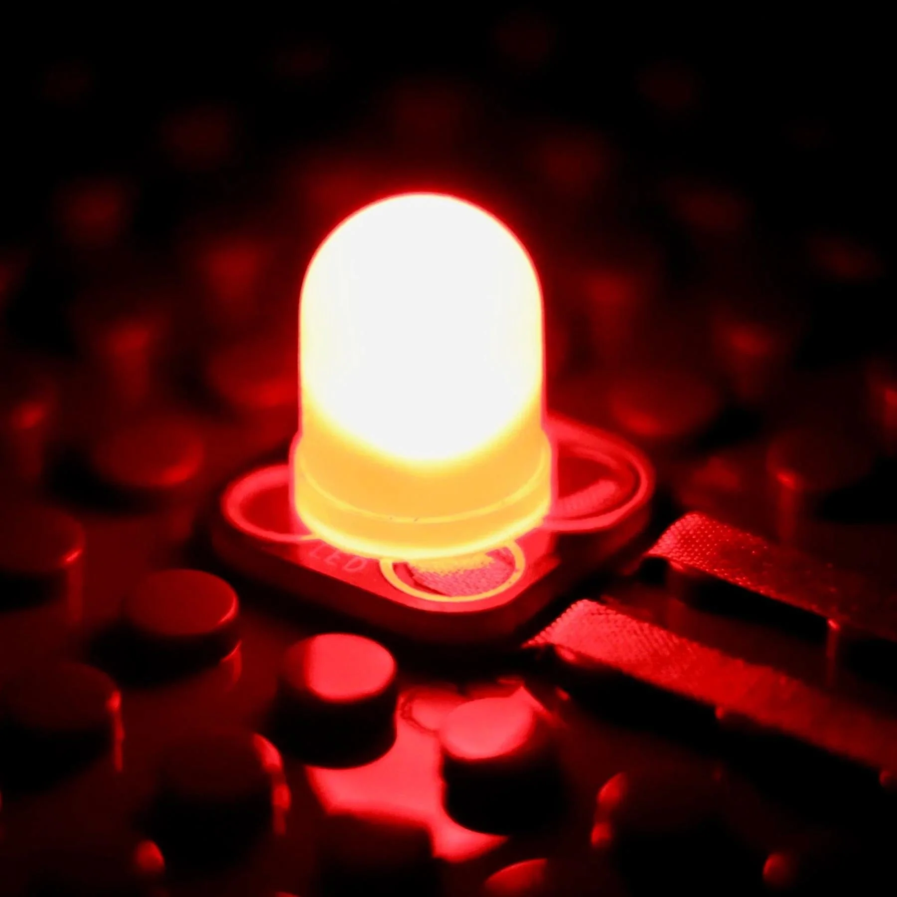 Red Jumbo Diffused LED Chip [Discontinued] - Image 2