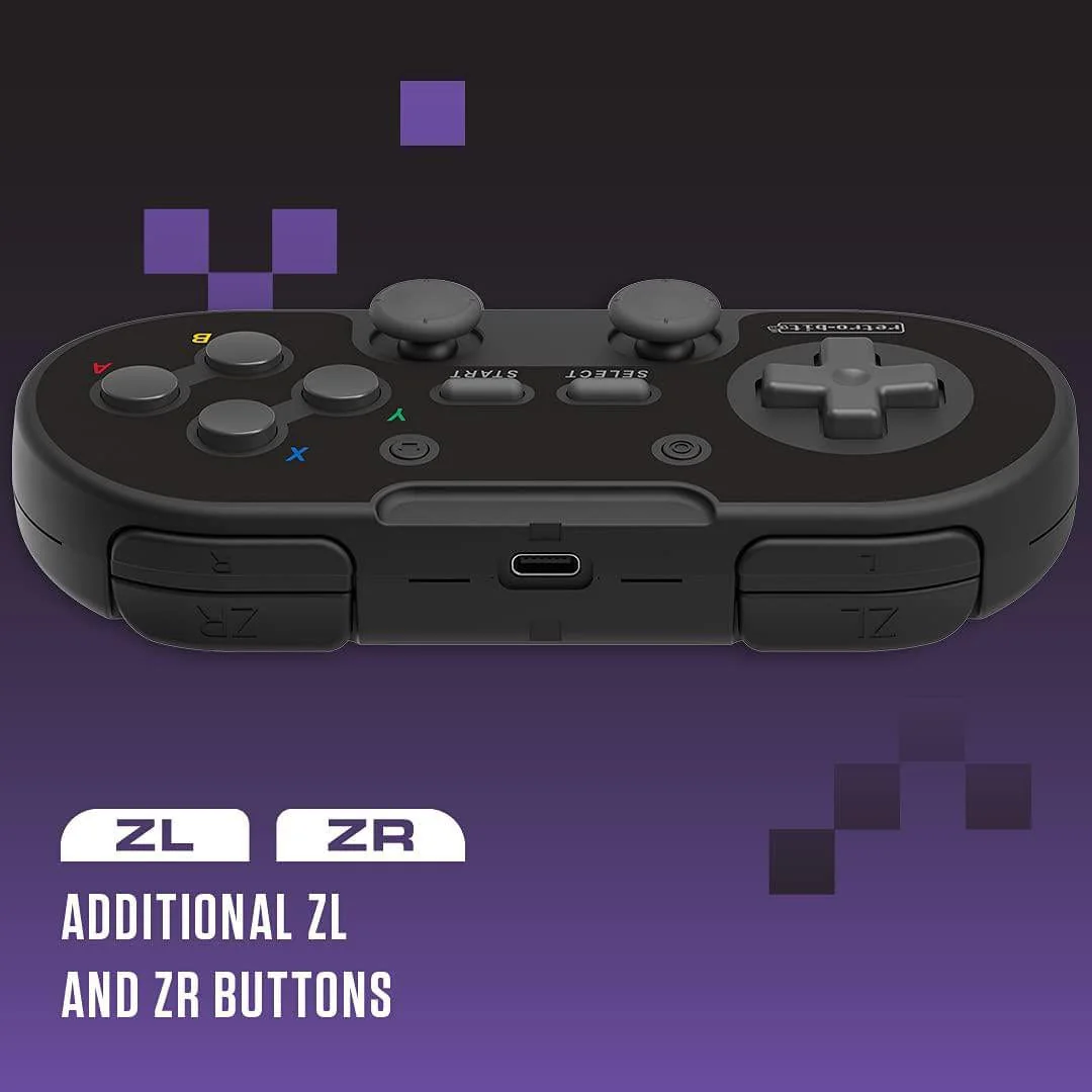 Retro-Bit Legacy16 2.4GHz Wireless Controller - Onyx [Discontinued] - Image 6