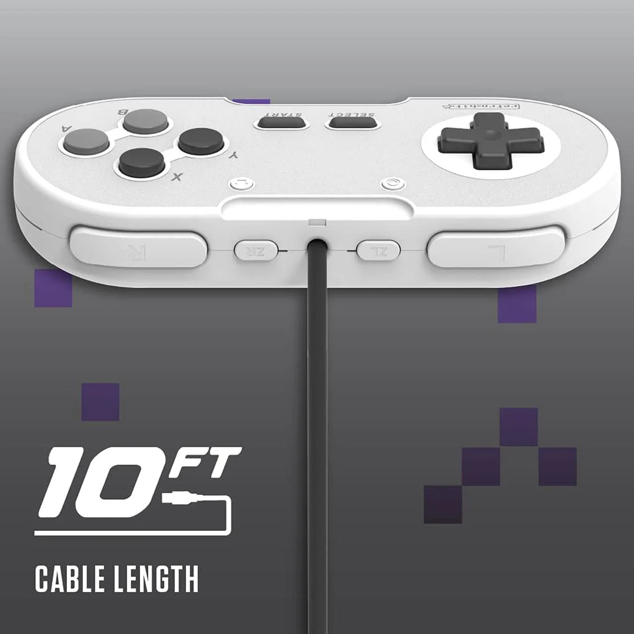 Retro-Bit Legacy16 Wired USB Controller - Classic Grey [Discontinued] - Image 8