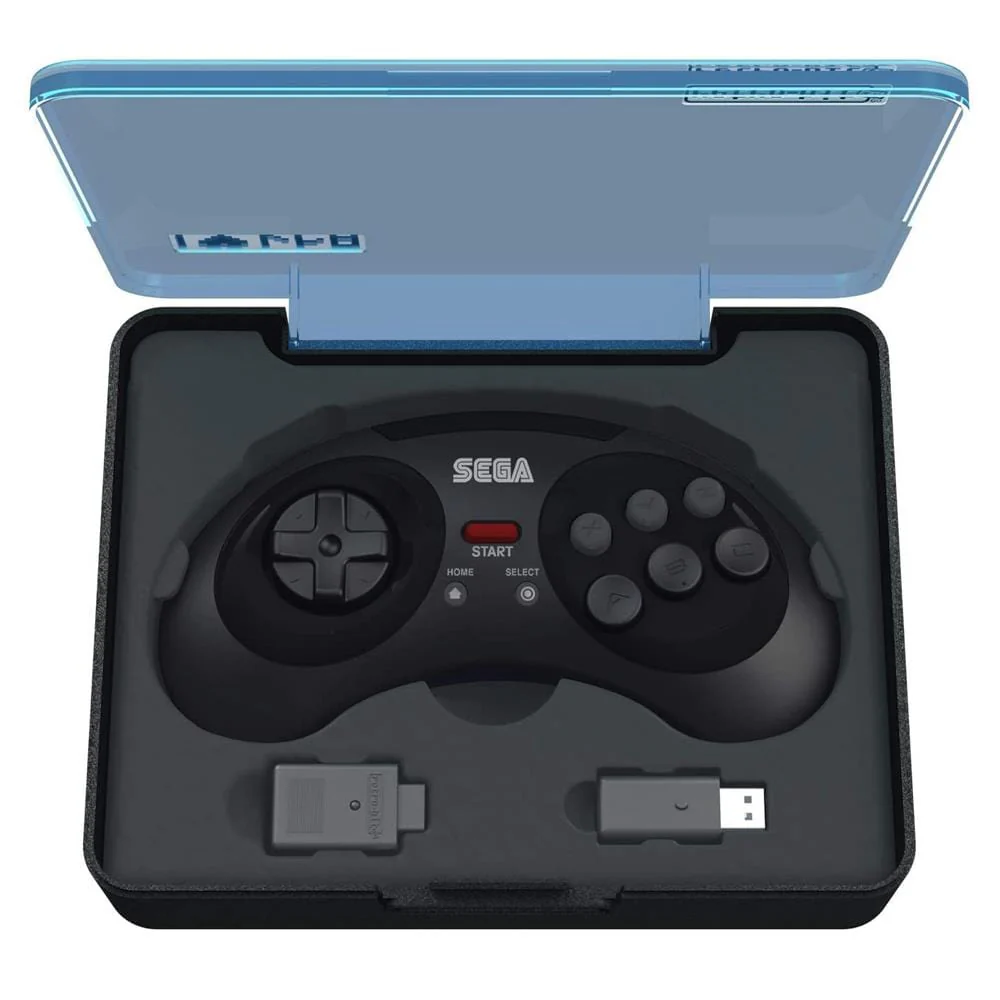 Retro-Bit Official SEGA Mega Drive 8-Button 2.4Ghz Wireless Arcade Pad - Black [Discontinued] - Image 2