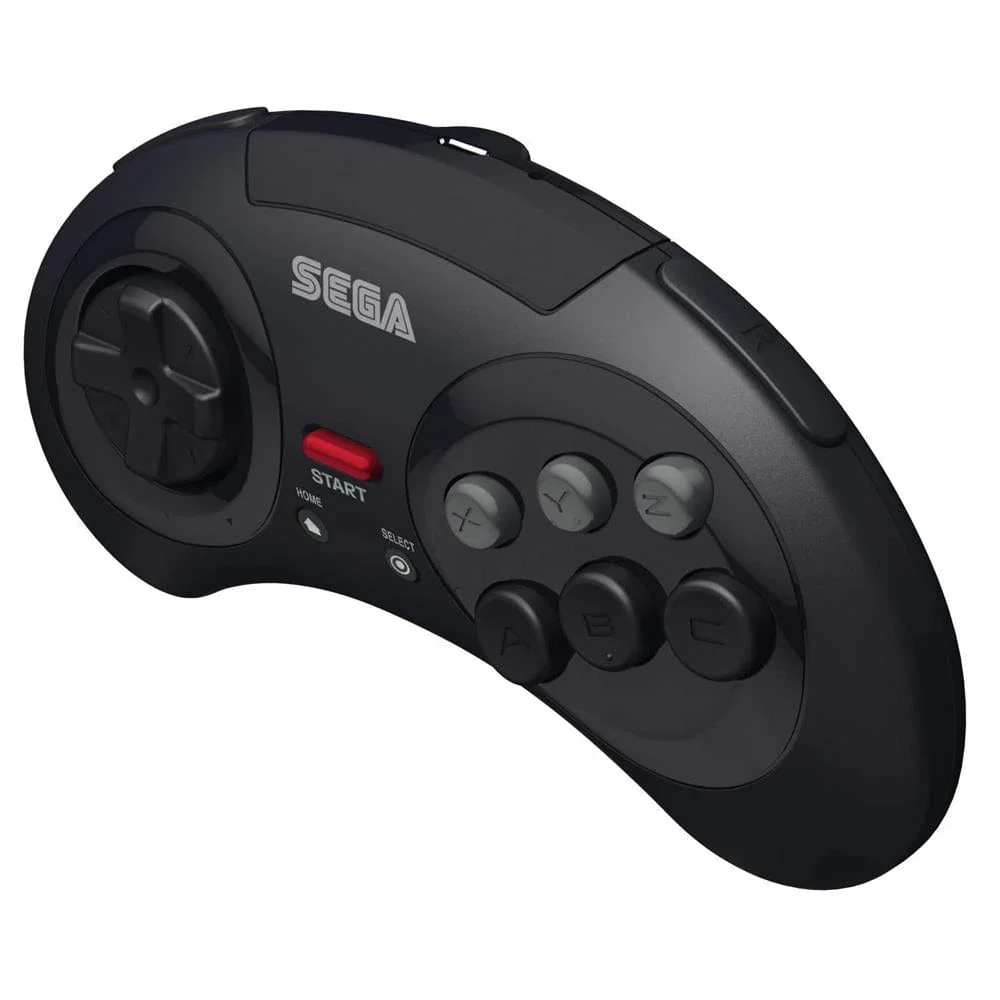 Retro-Bit Official SEGA Mega Drive 8-Button 2.4Ghz Wireless Arcade Pad - Black [Discontinued] - Image 4