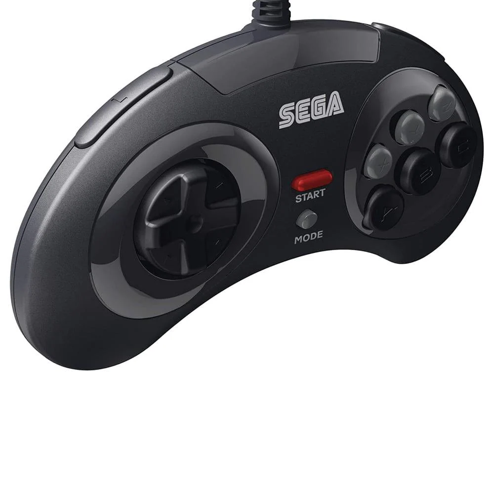 Retro-Bit Official SEGA Mega Drive 8-Button USB Arcade Pad - Black [Discontinued] - Image 4