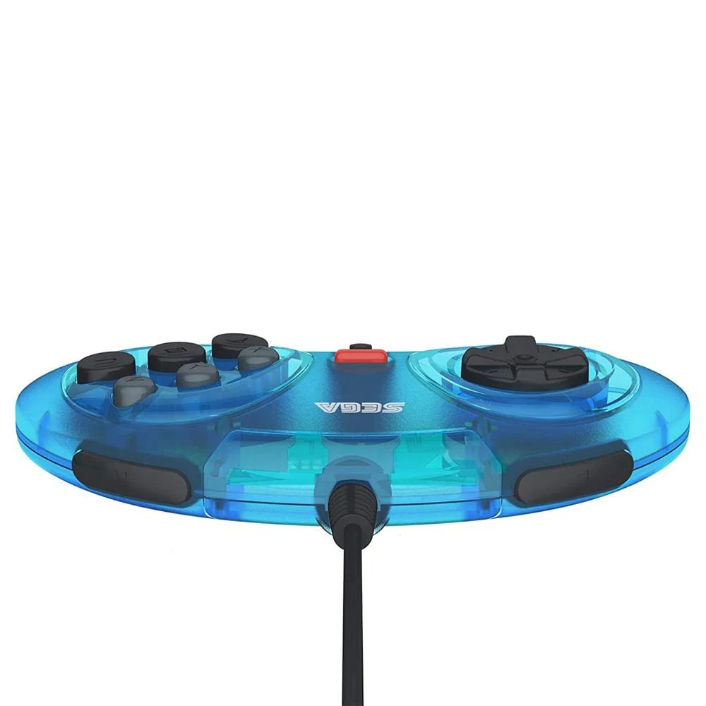 Retro-Bit Official SEGA Mega Drive 8-Button USB Arcade Pad - Blue [discontinued] - Image 3