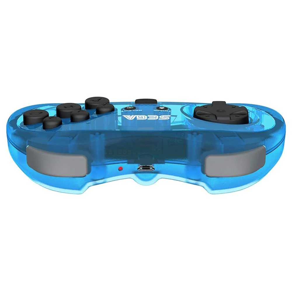 Retro-Bit Official SEGA Saturn 8-Button 2.4Ghz Wireless Arcade Pad - Blue [Discontinued] - Image 3