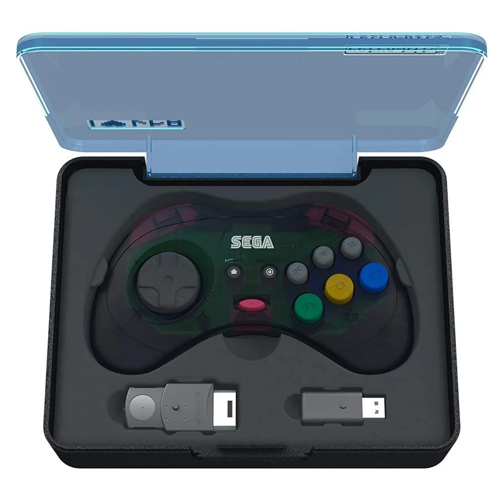 Retro-Bit Official SEGA Saturn 8-Button 2.4Ghz Wireless Arcade Pad - Grey [Discontinued] - Image 2