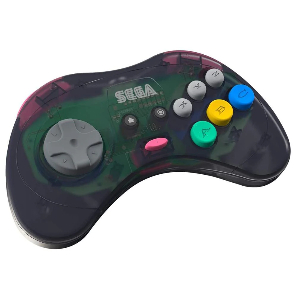 Retro-Bit Official SEGA Saturn 8-Button 2.4Ghz Wireless Arcade Pad - Grey [Discontinued] - Image 5