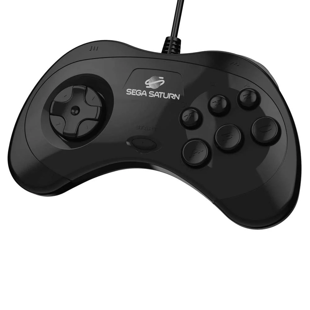 Retro-Bit Official SEGA Saturn 8-Button USB Arcade Pad - Black [discontinued] - Image 5