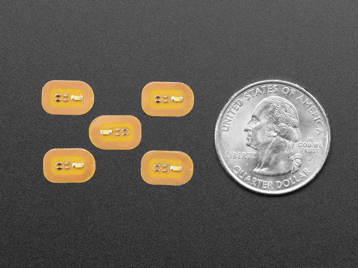 RFID/NFC Nail Stickers - 5 Pack with White LEDs - Image 3