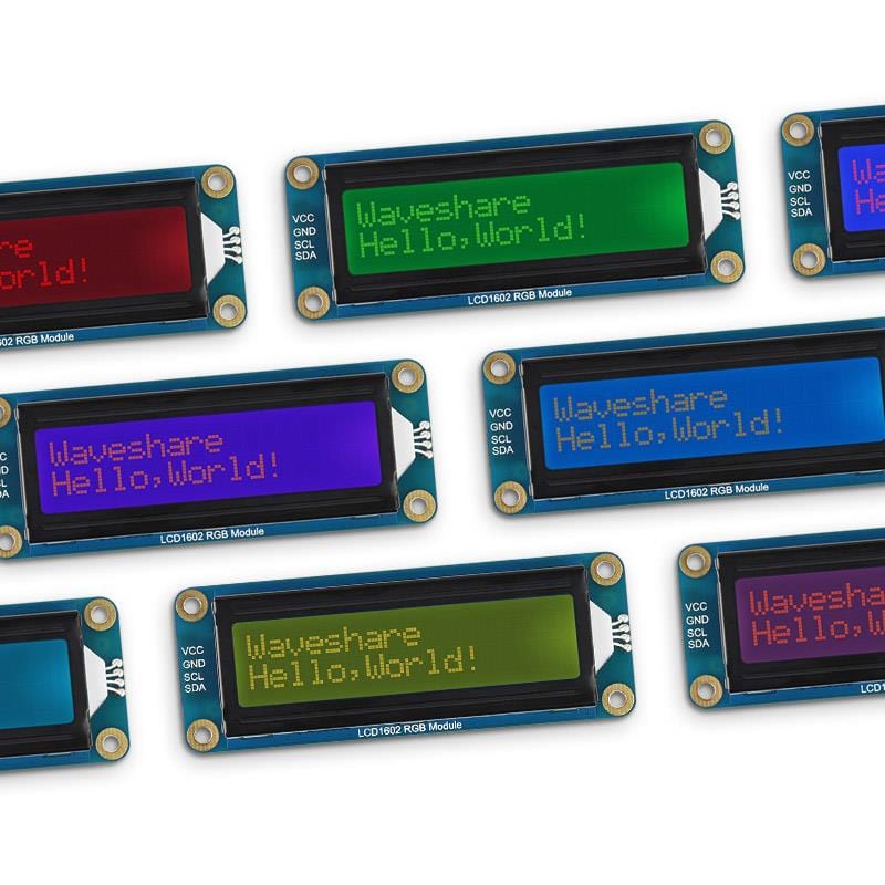 RGB 16x2 LCD Display (I2C, 3.3V/5V) - Image 2