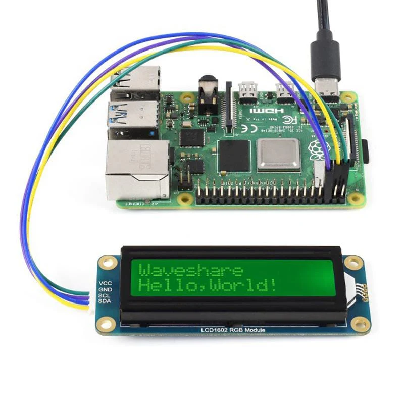 RGB 16x2 LCD Display (I2C, 3.3V/5V) - Image 8