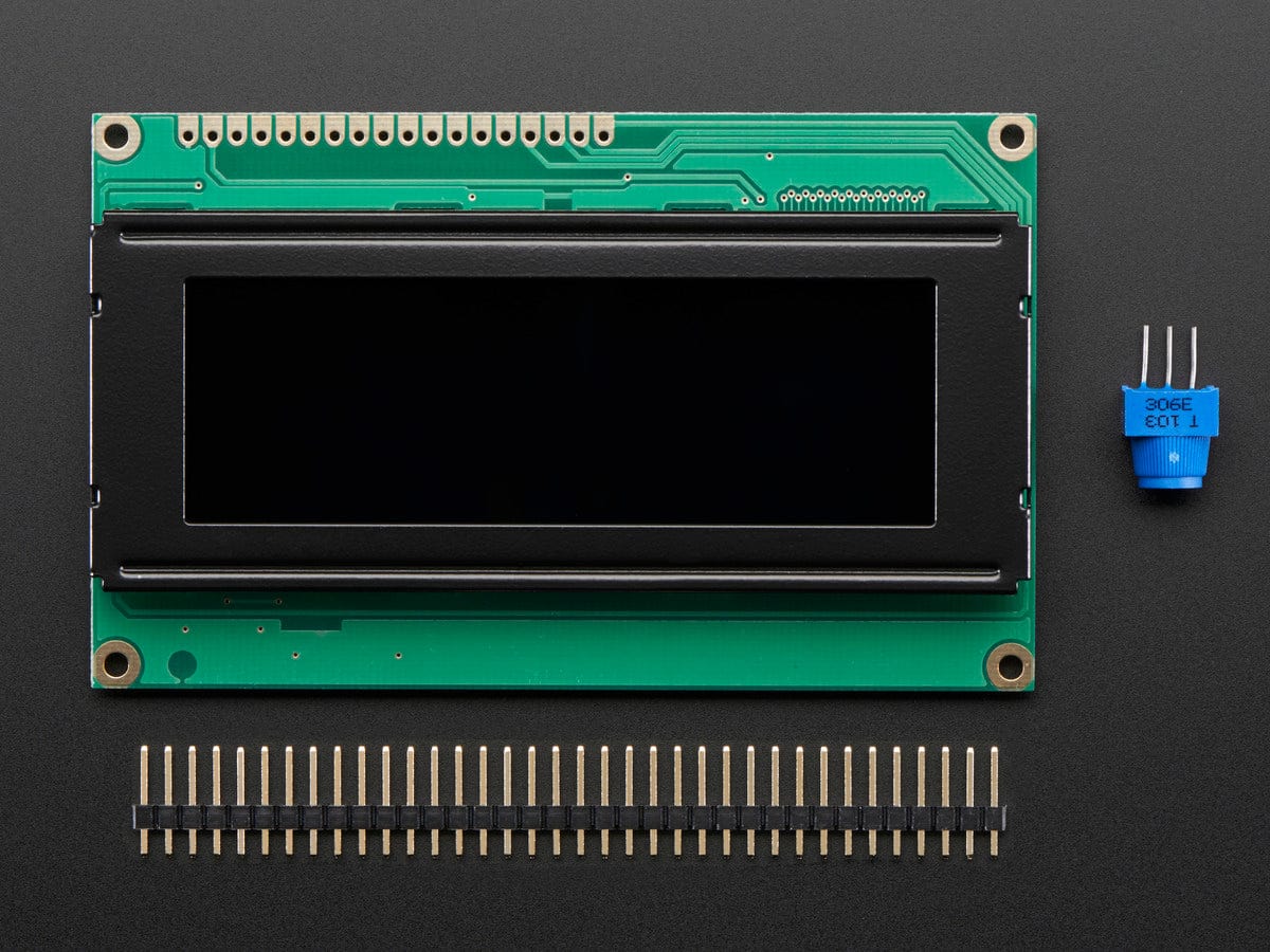 RGB backlight negative LCD 20x4 + extras (RGB on black) - Image 4