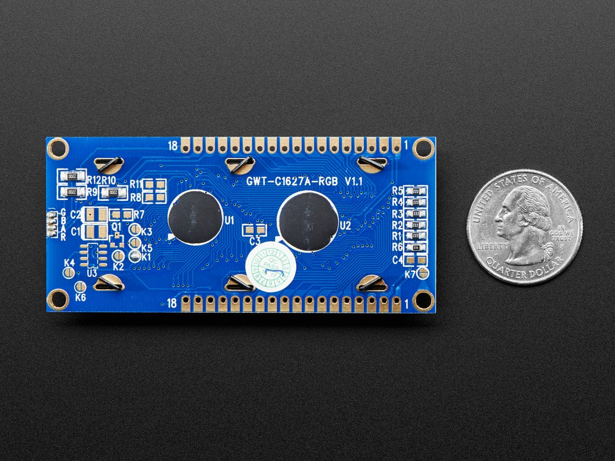 RGB backlight positive LCD 16x2 + extras (black on RGB) - Image 5