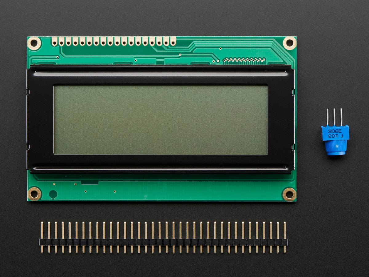RGB backlight positive LCD 20x4 + extras (black on RGB) - Image 4