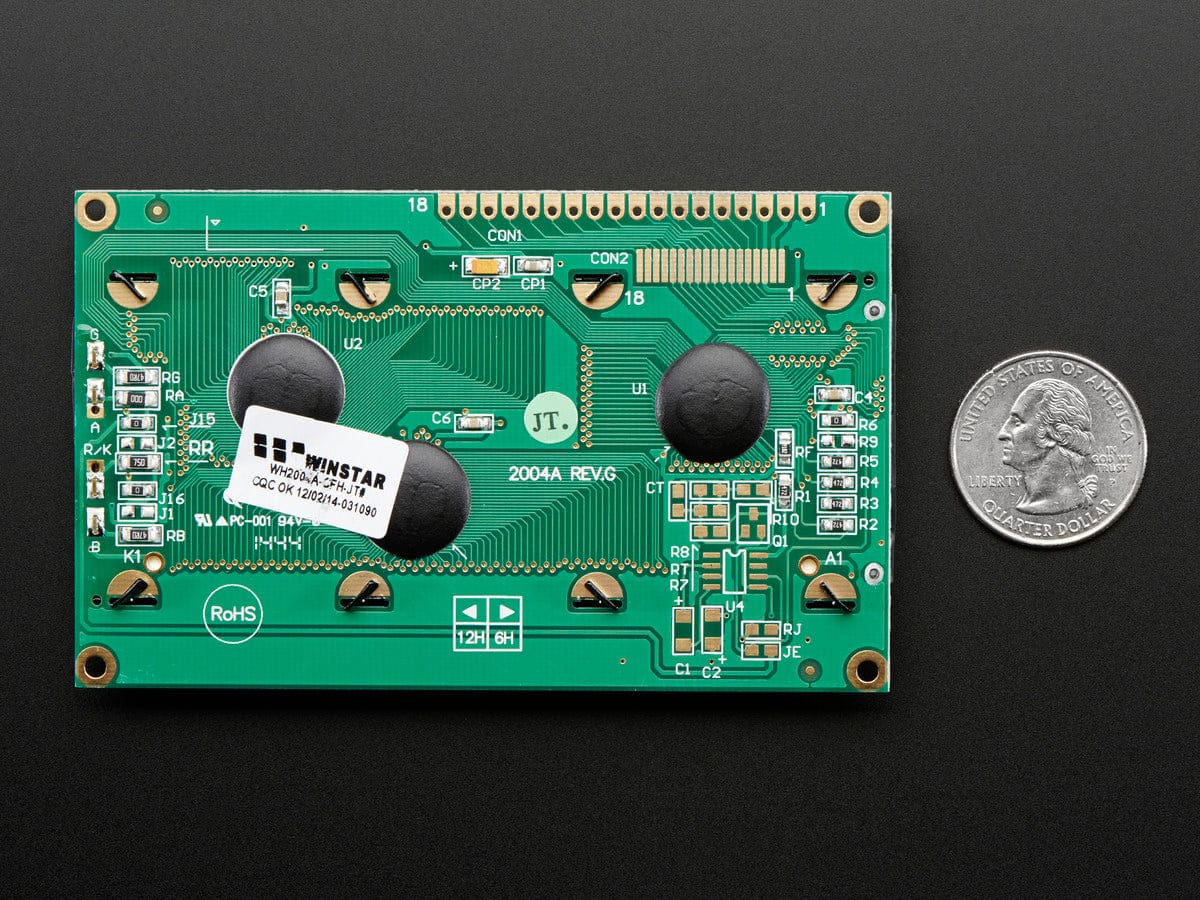 RGB backlight positive LCD 20x4 + extras (black on RGB) - Image 5
