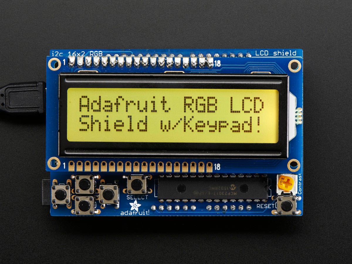 RGB LCD Shield Kit with 16x2 Character Display (Positive Display) - Image 4