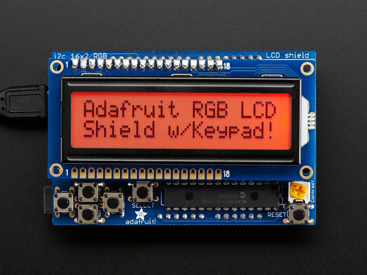 RGB LCD Shield Kit with 16x2 Character Display (Positive Display) - Image 5