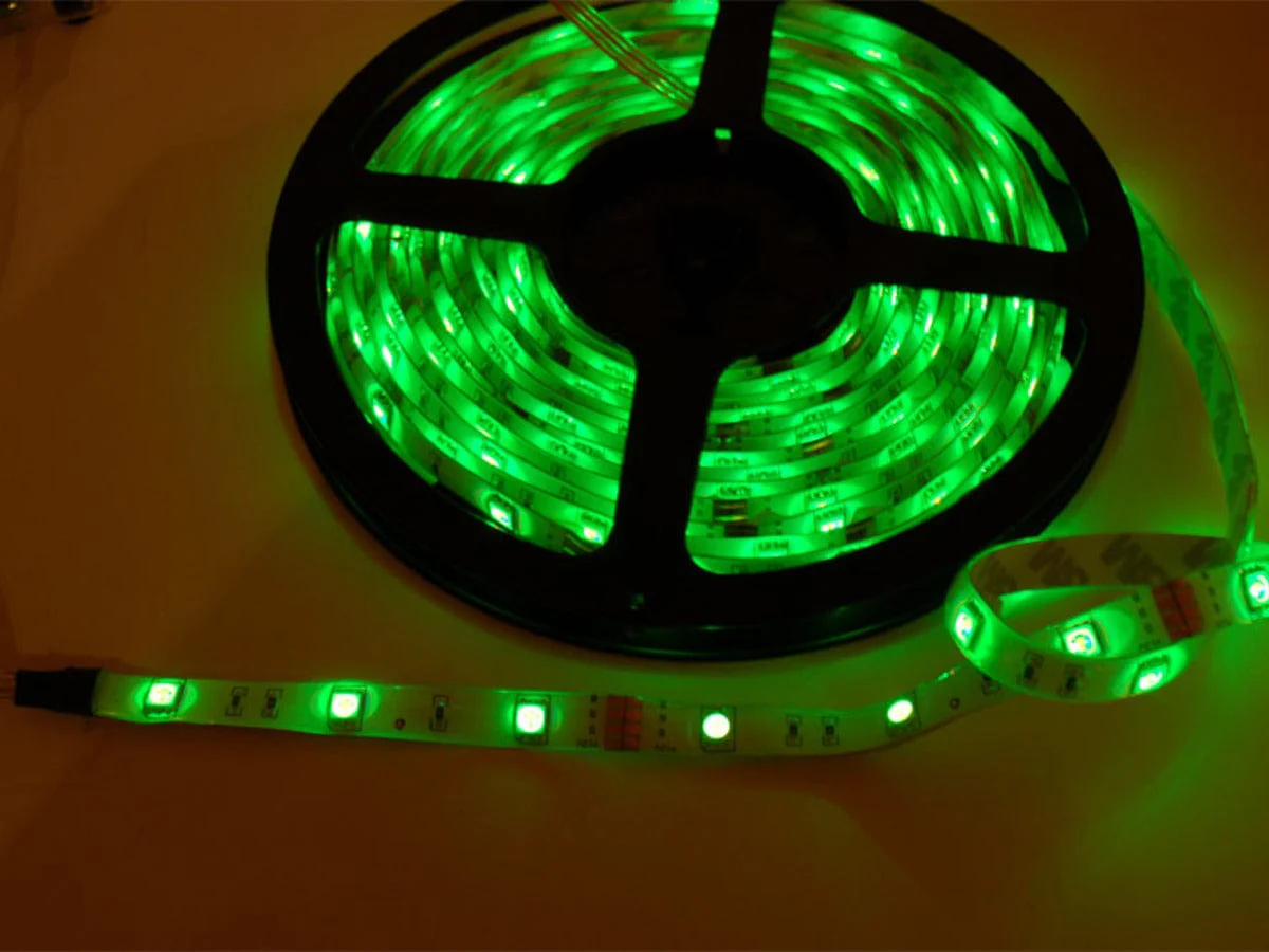 RGB LED weatherproof flexi-strip - 30 LED (1m) - Image 4