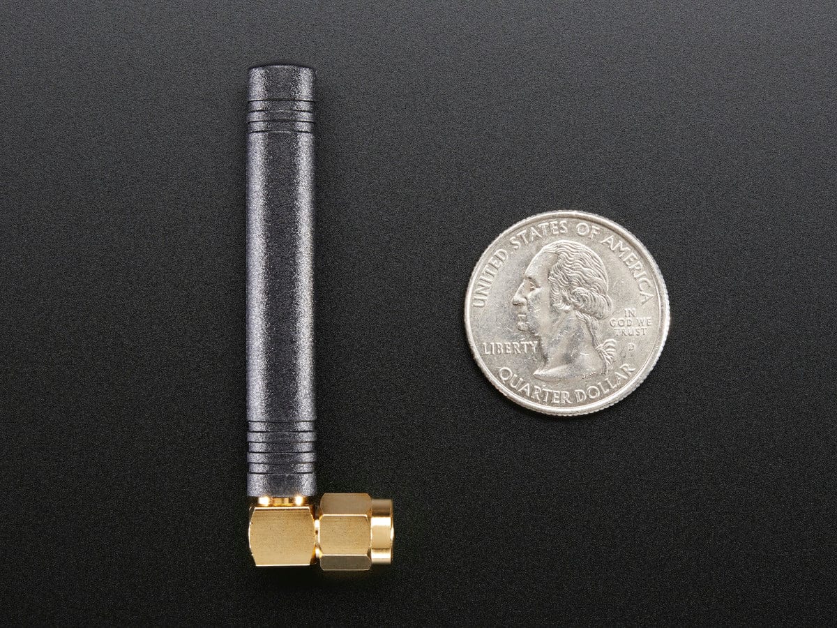 Right-angle Mini GSM/Cellular Quad-Band Antenna - 2dBi SMA Plug - Image 3