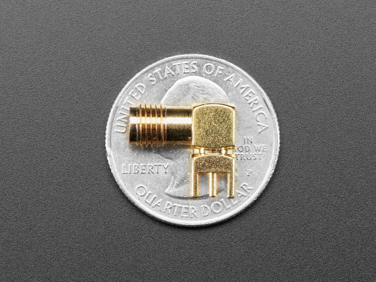 Right Angle RP-SMA Thru Hole RF Connector - Image 4