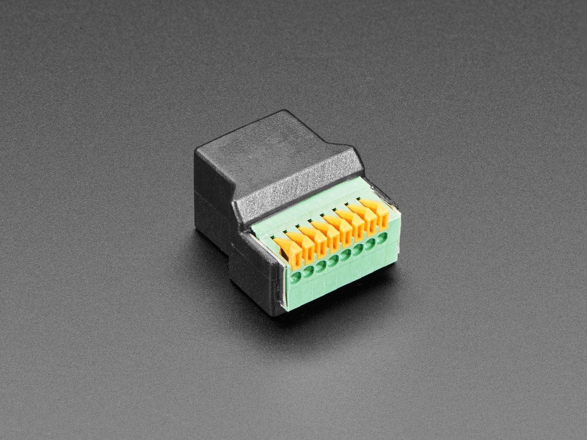 RJ-45 Ethernet Female Socket to Terminal Spring Block Adapter - Image 2
