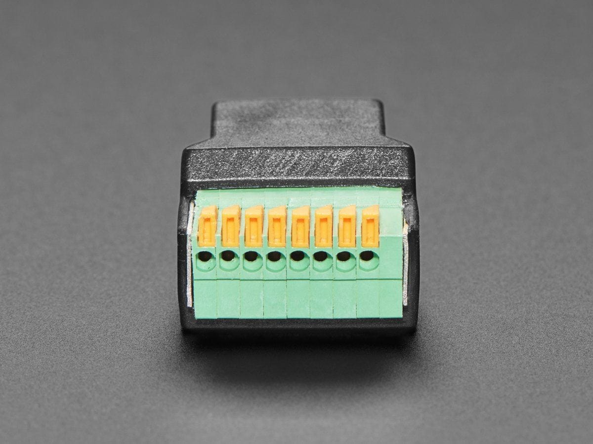 RJ-45 Ethernet Female Socket to Terminal Spring Block Adapter - Image 3