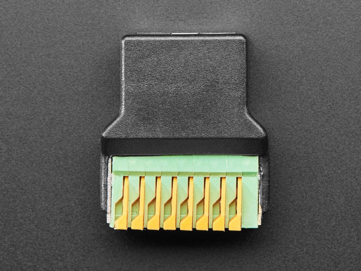 RJ-45 Ethernet Female Socket to Terminal Spring Block Adapter - Image 5