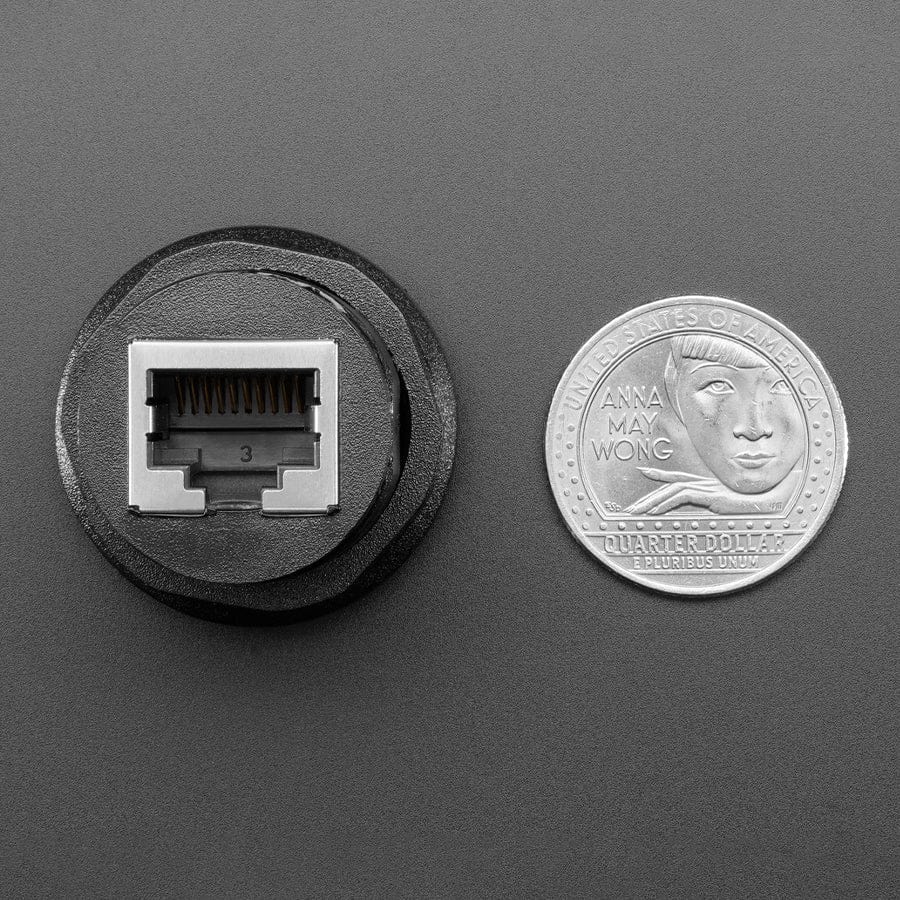 RJ-50 (10P10C) Round Panel Mount Adapter Plug - Image 7