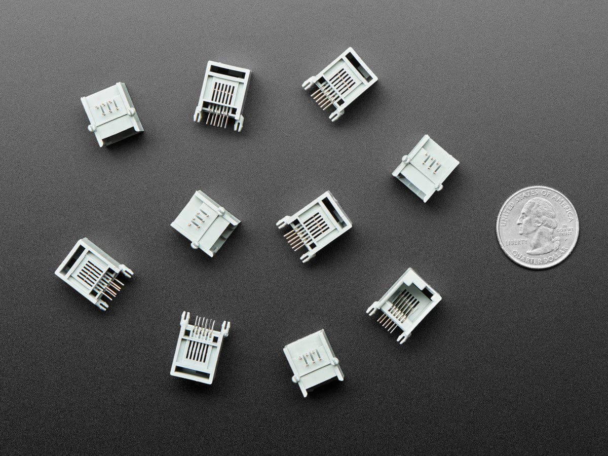 RJ12 Jack Connectors - EV3/NXT Building Brick Compatible - Pack of 10 - Image 3