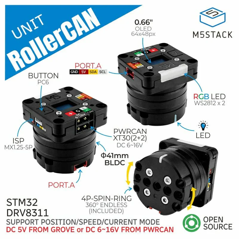 RollerCAN Unit with BLDC Motor (STM32) - Image 4