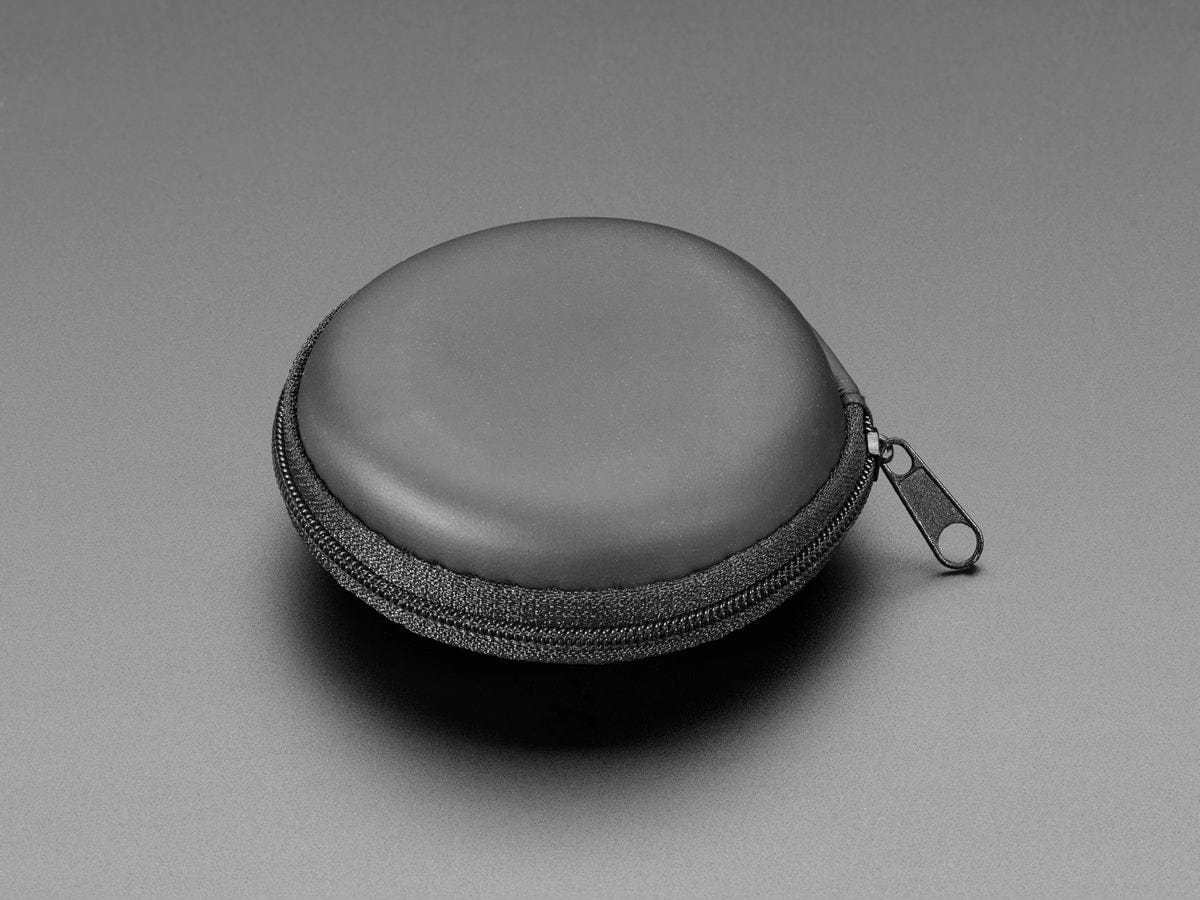 Round Black Zipper Case - Image 2