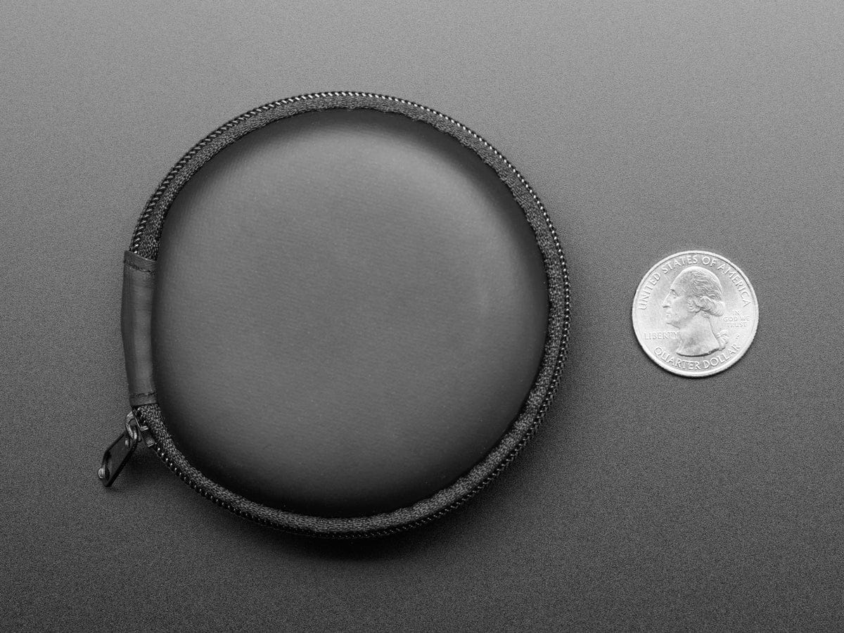 Round Black Zipper Case - Image 3
