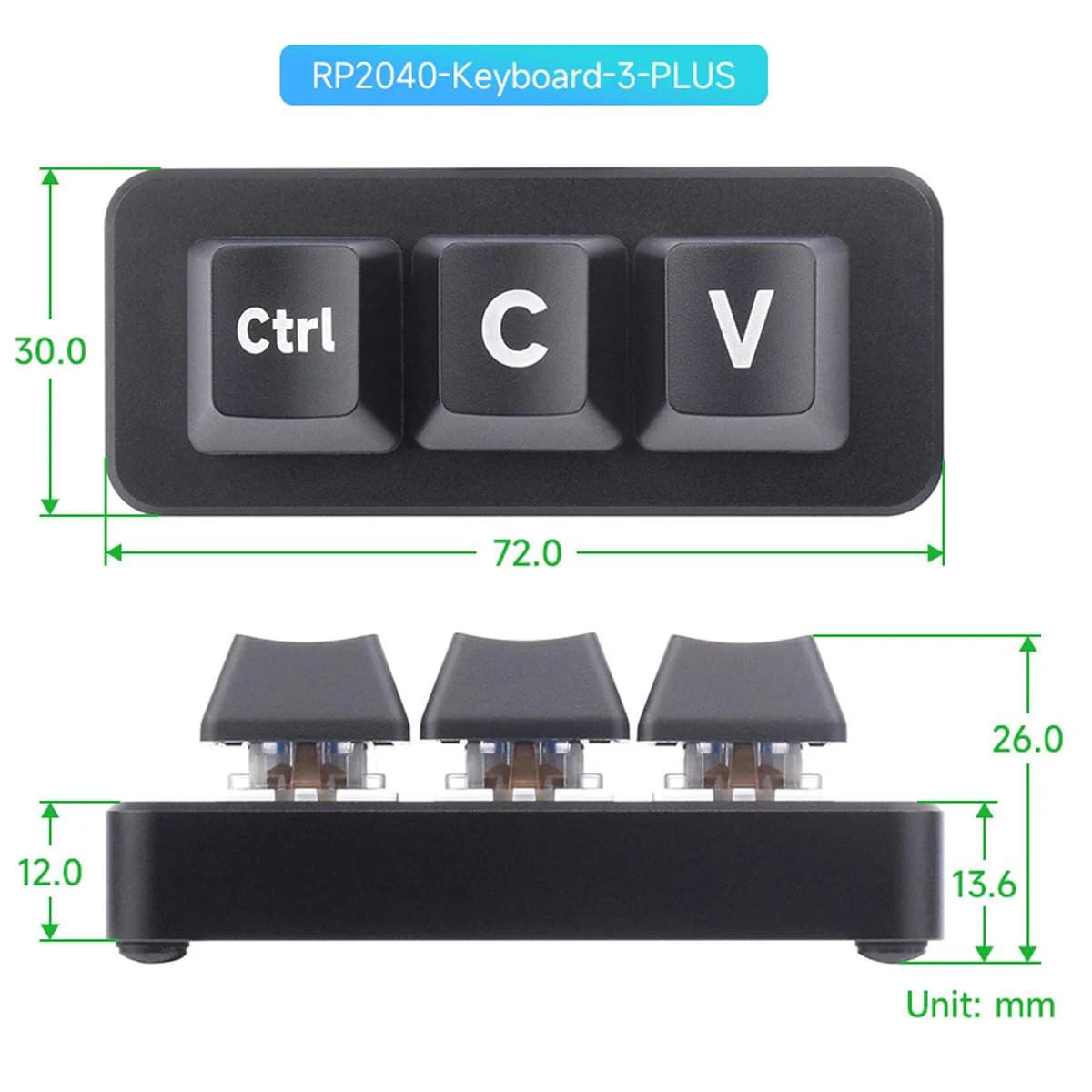 RP2040 Ctrl C/V Shortcut Keyboard Plus - Image 8