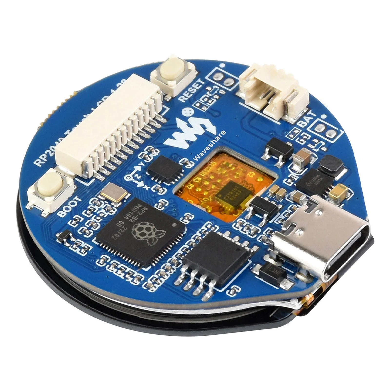 RP2040 1.28" Round Touch LCD with Accelerometer & Gyroscope - Image 4
