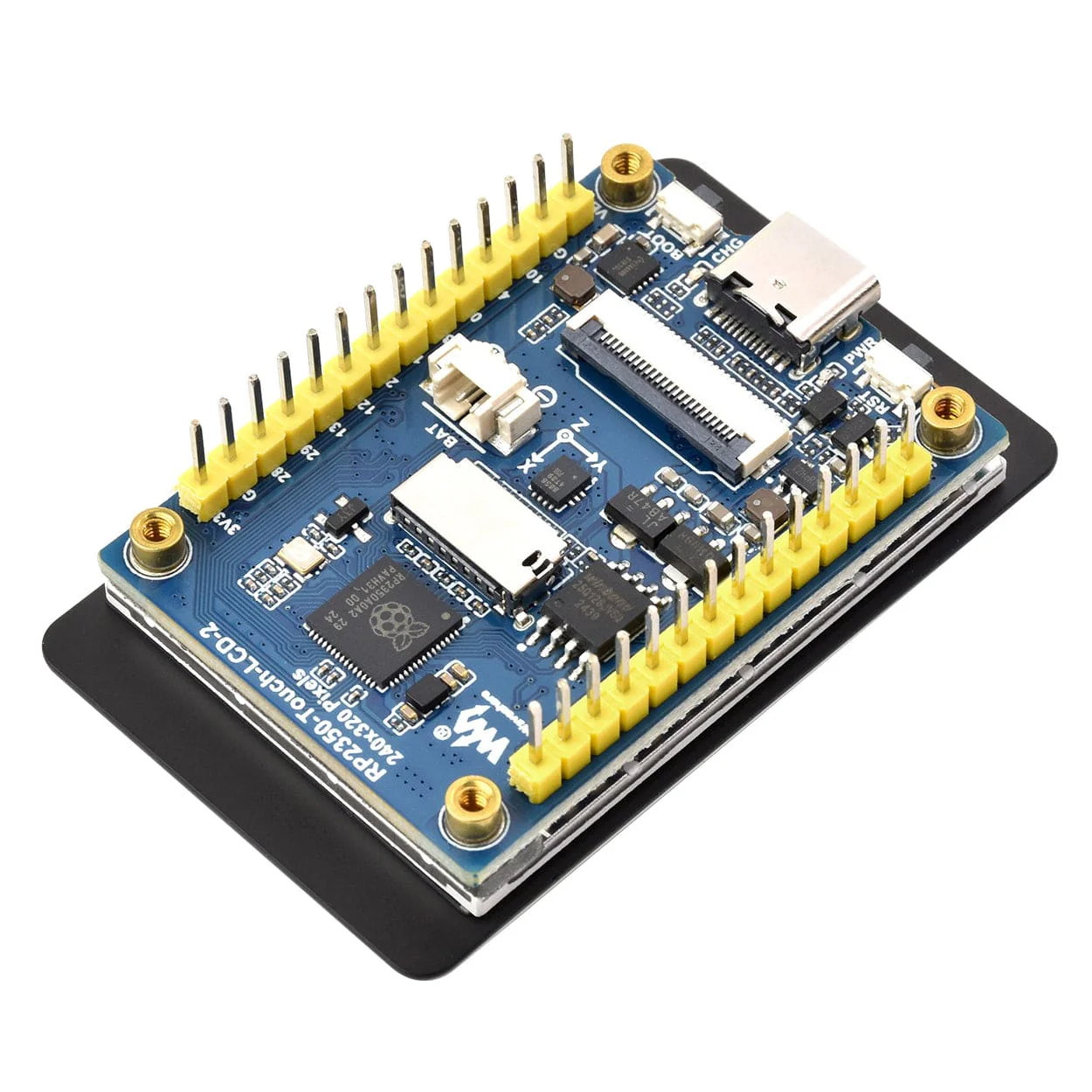 RP2350 2" Capacitive Touch Display Dev Board with 6-Axis IMU - Image 2