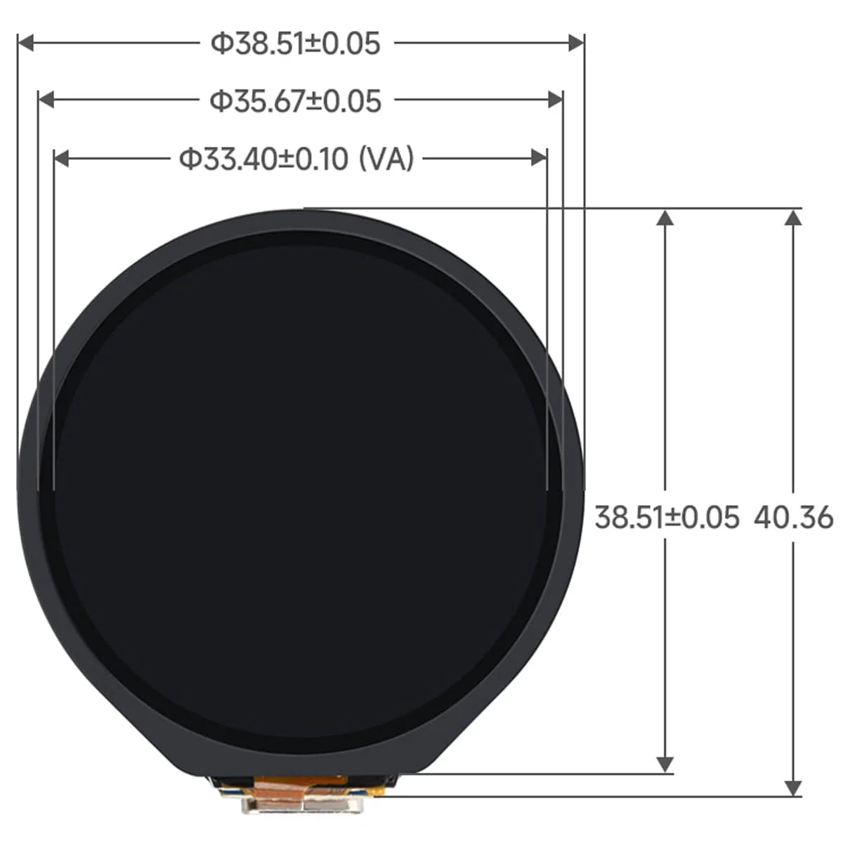 RP2350 MCU Board with 1.28" Round IPS LCD Touch Display (240x240) - Image 7