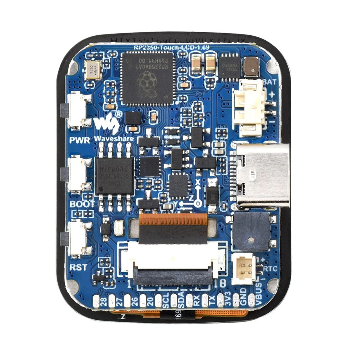 RP2350 Development Board with 1.69" Capacitive Touch Display (240x280) - Image 3