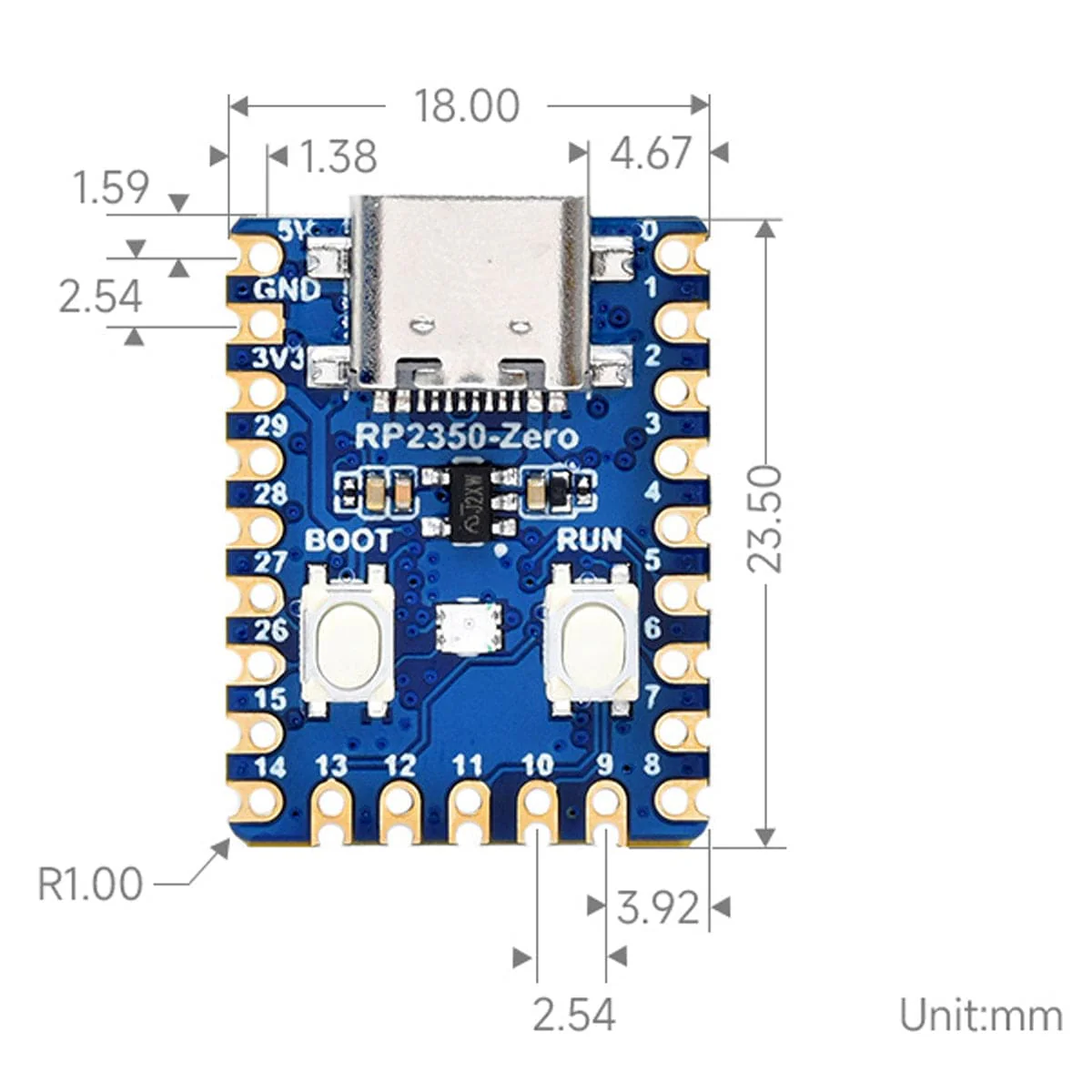 RP2350 Zero Mini Development Board - Image 7