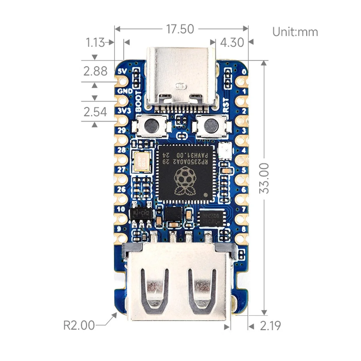 RP2350A USB Mini Development Board - Image 6