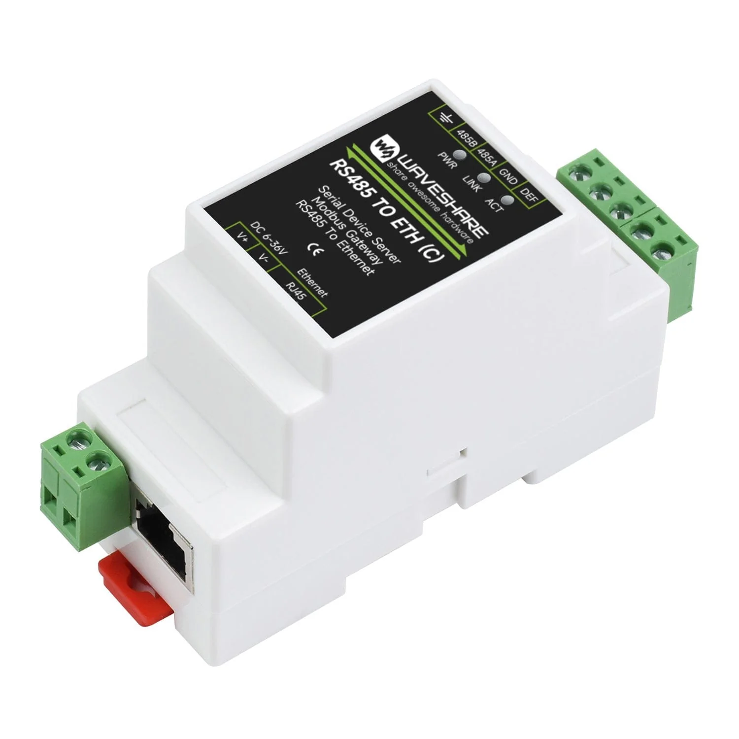 RS485 to RJ45 Industrial Serial Server - Common Ethernet Port (C) - Image 3