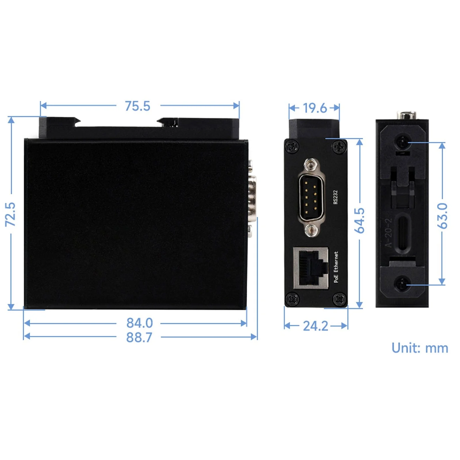 RS232/485/422 to RJ45 Ethernet Module (POE ETH) - Image 6